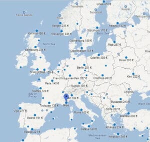 google flight francais geolocalise