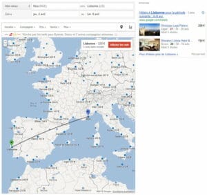 tracet visuel google fights francais