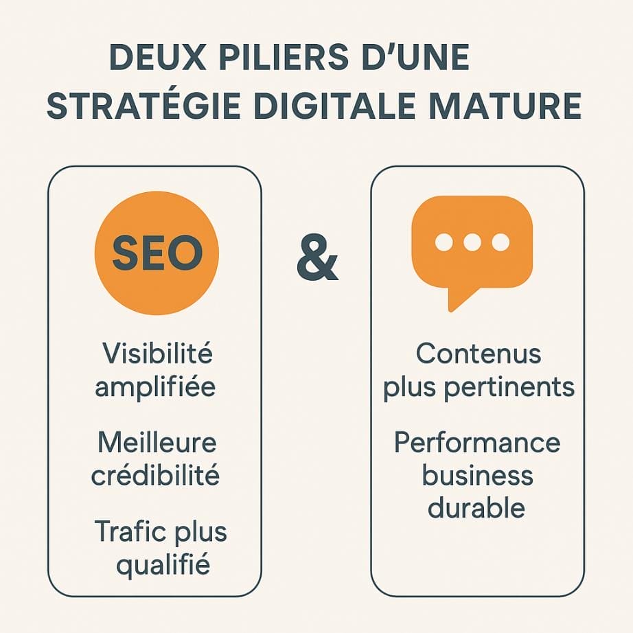 seo reseaux sociaux pilier web