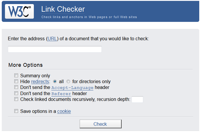 W3C-link-checker