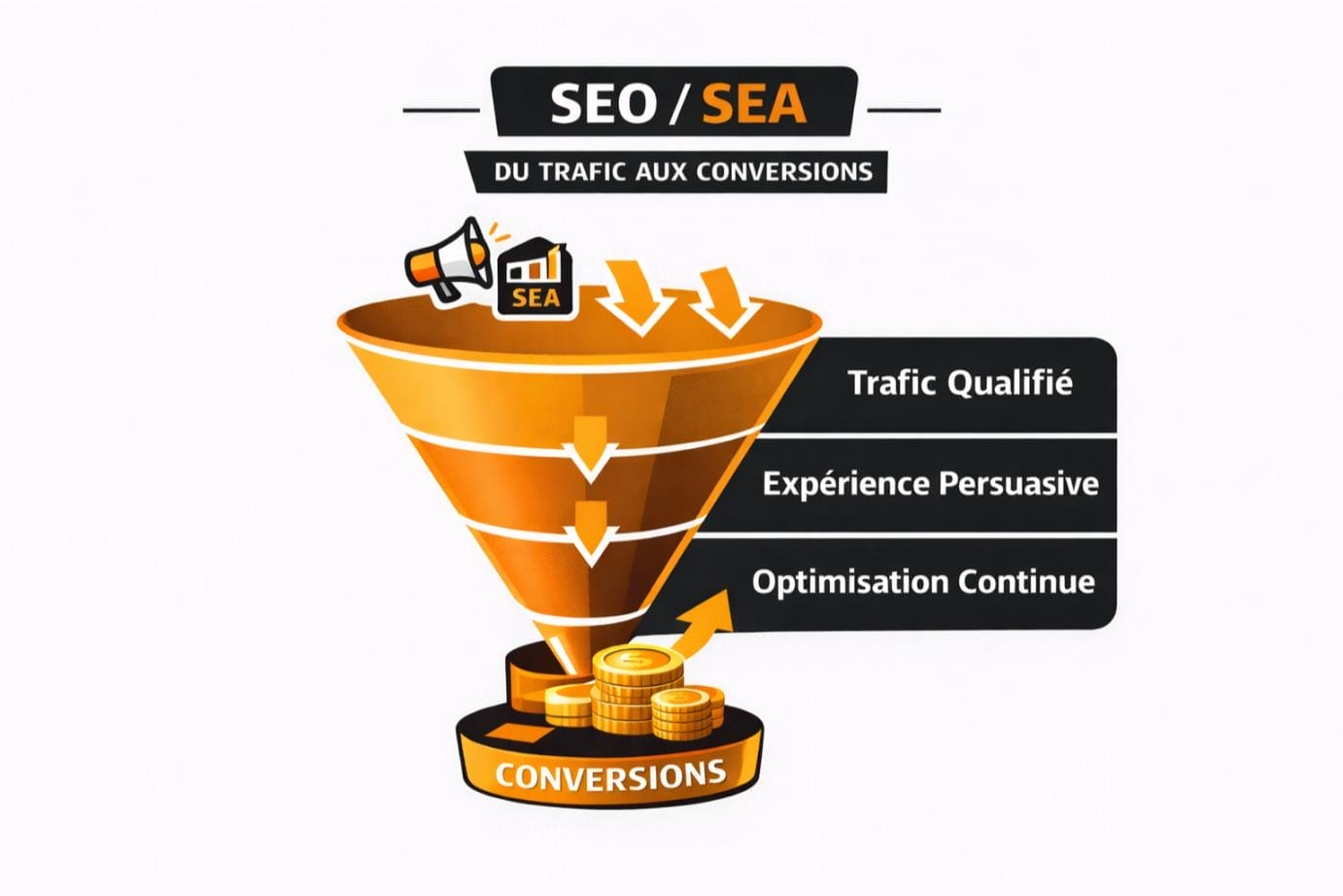 seo sea trafic conversions