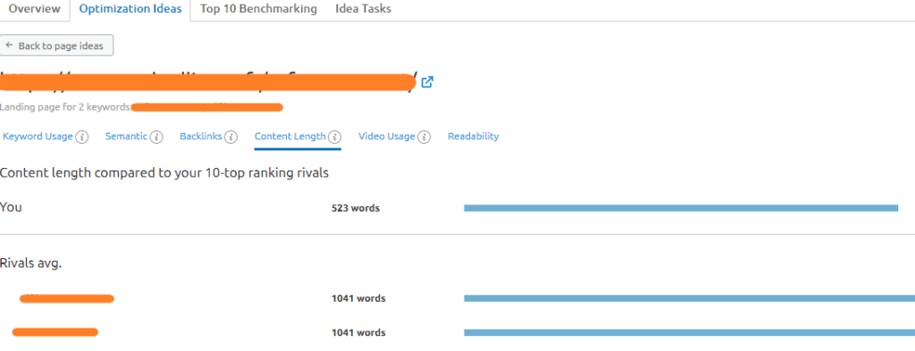 idees optimisation on page contenu